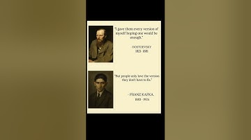 Dostoevsky vs Kafka on Being Enough #kafka #shorts