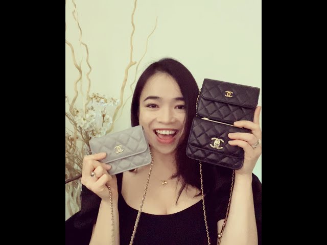 Chanel Black 2022 Pearl Crush Wallet on Chain