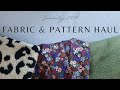 Buying all the cosy fabrics  winter fabric haul