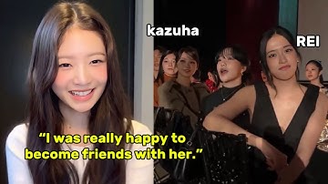 IVE REI said she became friends now with her Japanese line LE SSERAFIM KAZUHA (ft. IZ*ONE girls)