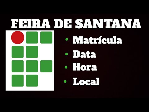 Dia da matrícula IFBA 2020 - campus FEIRA DE SANTANA ( integrado e sebsequente).