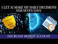 I Let AI Help Me Make Daily Decisions for 7 Days!
