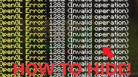 How To Fix OpenGL Error In Minecraft! Super easy!