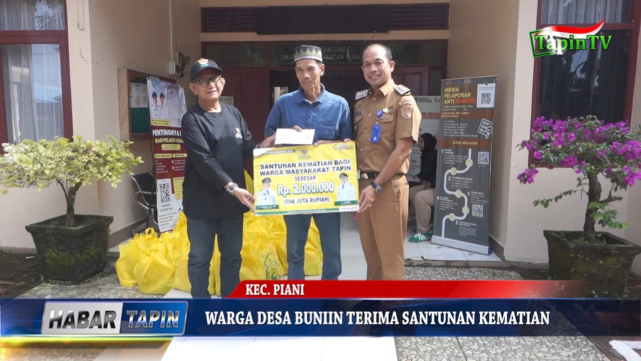 WARGA DESA BUNIIN TERIMA SANTUNAN KEMATIAN