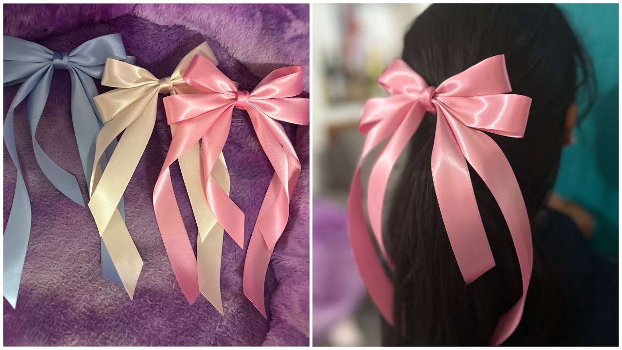 Cómo hacer moño estilo coquette con listón