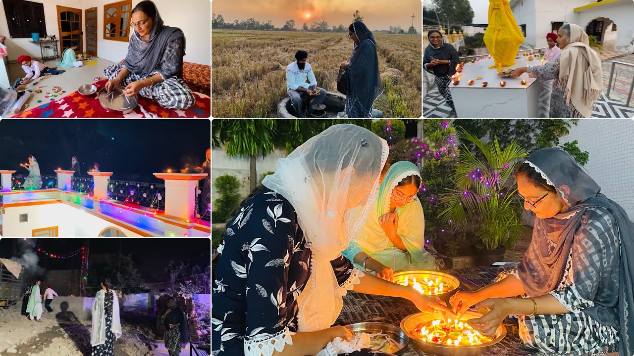 ਦੀਵਾਲੀ ਦੀਆਂ ਰੌਣਕਾਂ 🪔 diwali diya ronka 🎇  दीपावली की खुशियां