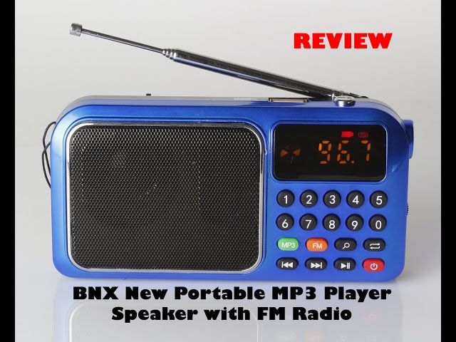 BNX New Portable MP3 Player Speaker with FM Radio 