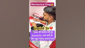 #govindsir #mechanicalking #mechanical #mechanicalengineering #jecteam #jeclassesmeerut