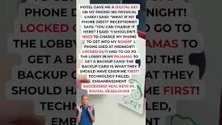 ⭐ REAL KEYS VS. DIGITAL DEADLOCKS!  THE HOTEL TRAP! SIGMA GRANDPA #shorts #travel #technology #fails