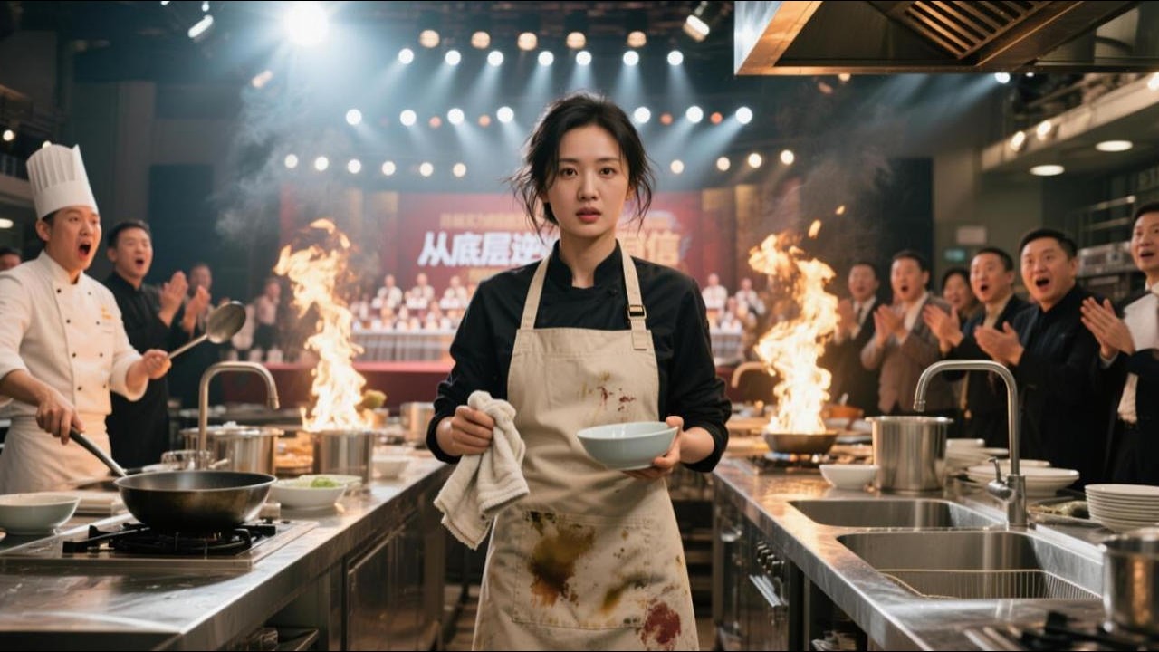 女廚神隱姓埋名當洗碗工！竟在廚藝大戰中霸氣逆襲震驚全場！#逆袭 #甜宠 #重生 #shortdramas  🍊  ZYDJ
