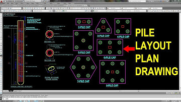 How to draw pile layout plan in AutoCAD