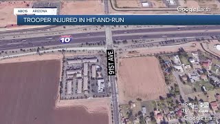 Trooper injured in hit-and-run crash in West Valley