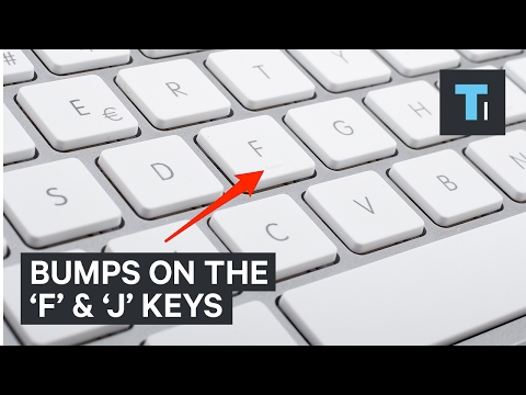 Why there are small bumps on the 'F' and 'J' keys of every keyboard