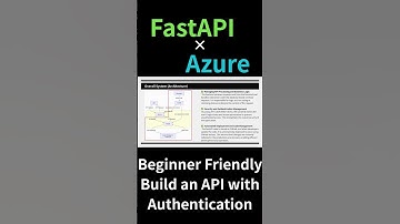 Learn FastAPI the Modern Way: JWT Auth + Azure Deployment for Beginners short version