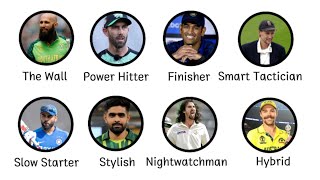 8 Types of Batters in Cricket Explained — With Real Examples