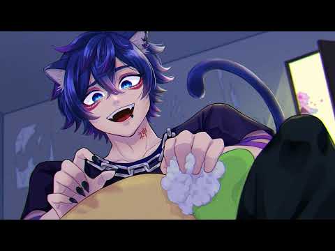 【ASMR】♡ Cat Boy Can't Help Being a Menace to a Poor Bunny Boy~ | @RiiKamiASMR Path~