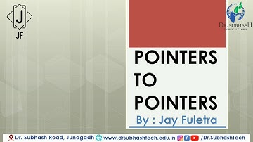 #C #Language #Pointer #To #Pointer #Gujarati C: Pointers to Pointers In Gujarati By Jay Fuletra