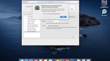 How to enable content caching on macOS?