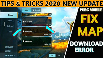How to fix Map Not Downloading in PUBG MOBILE New Update 1.0.0 |PUBG MOBILE Map Not Downloading fix