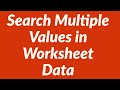 Search Multiple Values in Worksheet Data