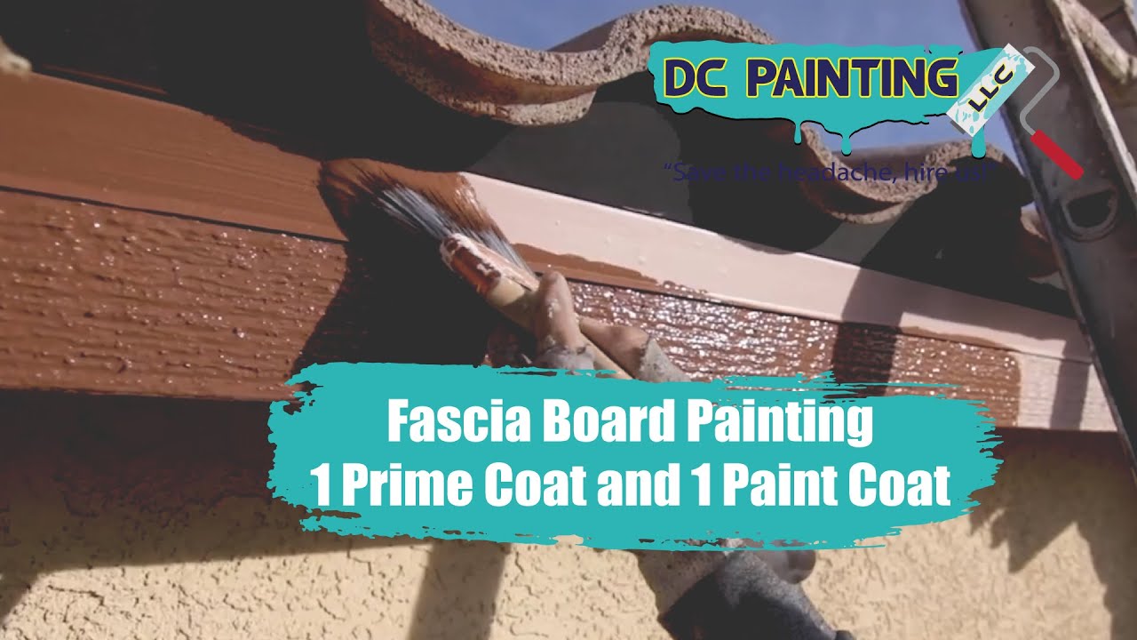 DC Painting Fascia Board Painting 1 Primer Coat and 1 Paint Coat YouTube