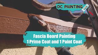DC Painting Fascia Board Painting: 1 Primer Coat and 1 Paint Coat