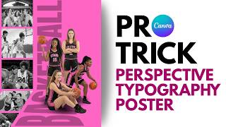 تصميم ملصق حديث لفريق كرة سلة باستخدام برنامج Canva | طباعة منظور screenshot 5