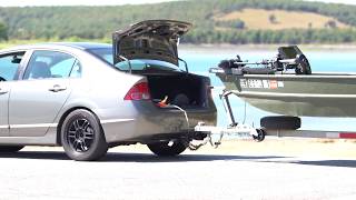 Tow a boat with a small car - OOW Outdoors