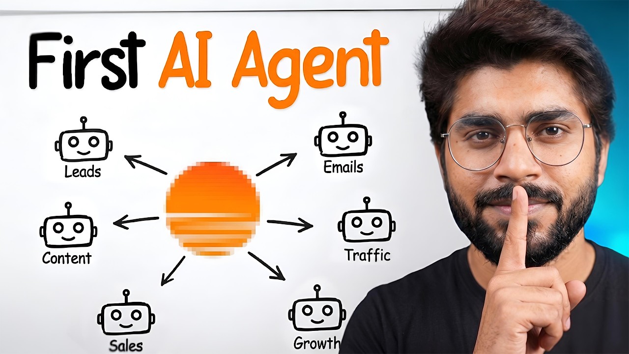 Build Your First AI Agent (No Coding, Full Hindi Tutorial) - YouTube