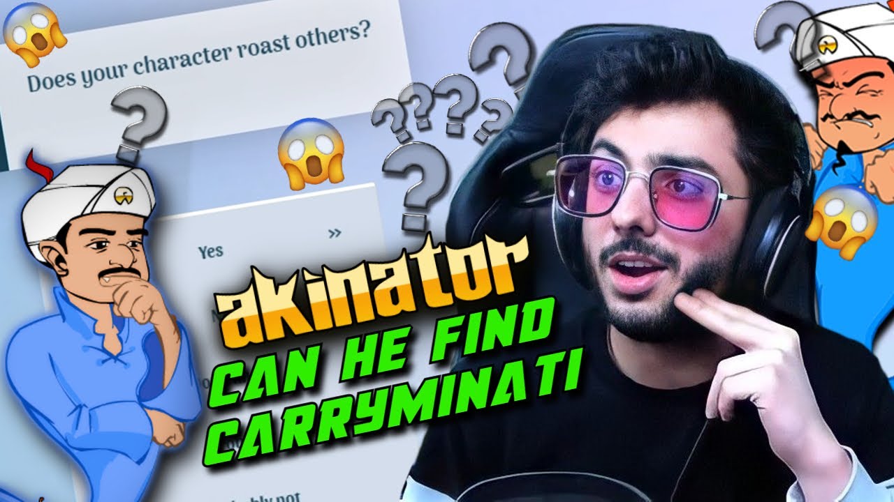 CAN AKINATOR FIND CARRYMINATI 🙄?? @CarryisLive || SNRush Gaming