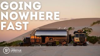 🏖️Kalbarri Beachfront Camping | The Landcruiser Fails Us! 😕