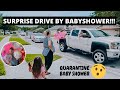 SURPRISE DRIVE BY BABY SHOWER !!!! ** She had no idea!