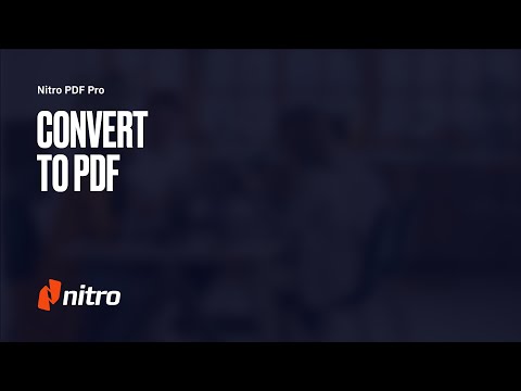 Video: Cum adaug un PDF la Nitro?