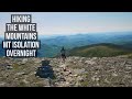 Hiking the White Mountains | Mt Isolation Overnight | NH 48 4k