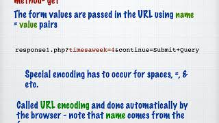 lecture 2 2 Forms in PHP and using the GET method