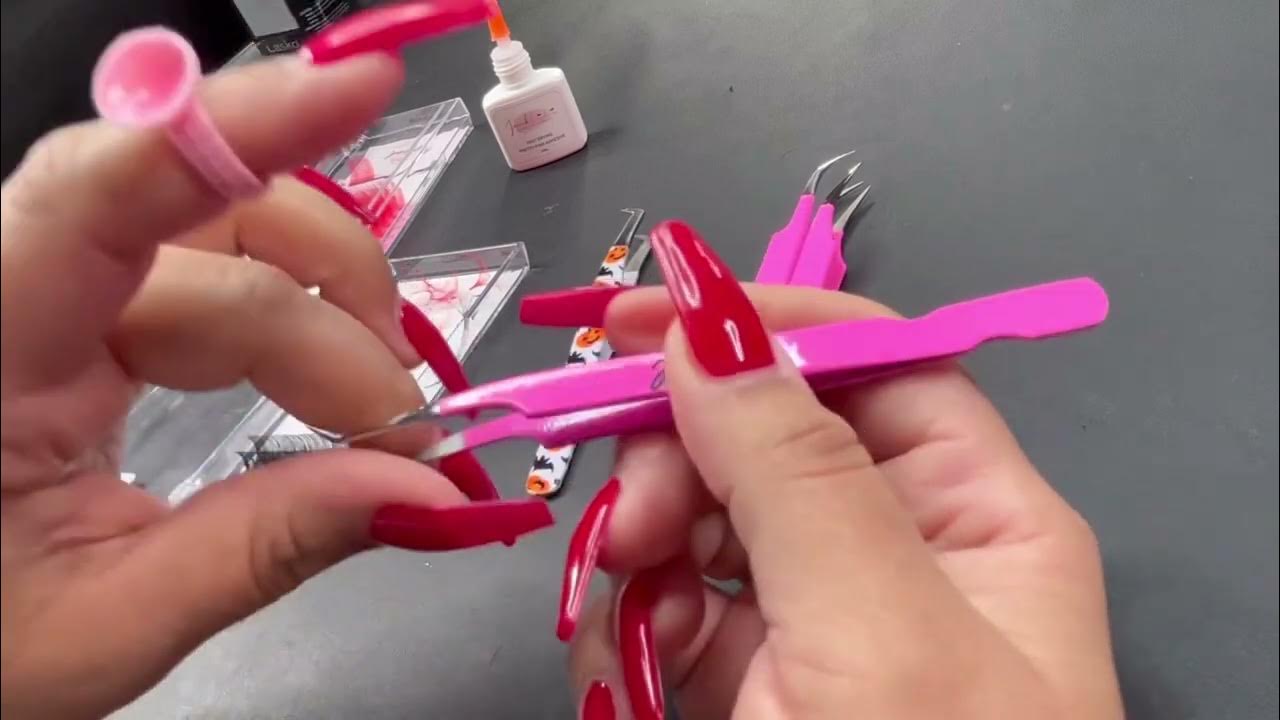 How to use a lash tweezer properly YouTube