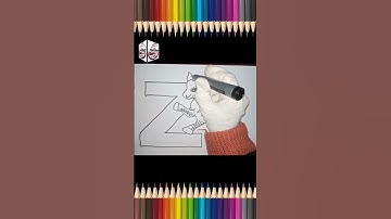 alphabet drawing z |alphabet lore drawing easy a to z|how to draw alphabet lore z |kids| drawing|