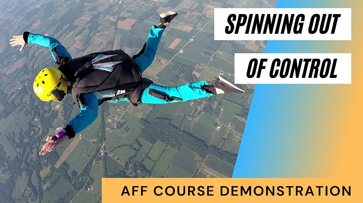 Becoming a skydiver | Spinning out of control | Freefall course demonstration