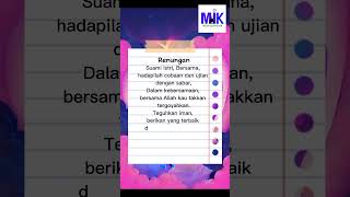 Kata Kata Bijak Dalam Agama Islam Untuk Suami Istri  Dakwah Islam Singkat Short Shorts Status Wa