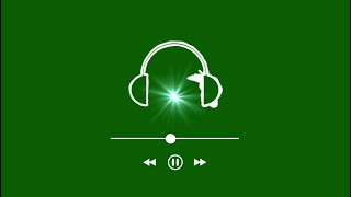 New green screen headphone audio spectrum