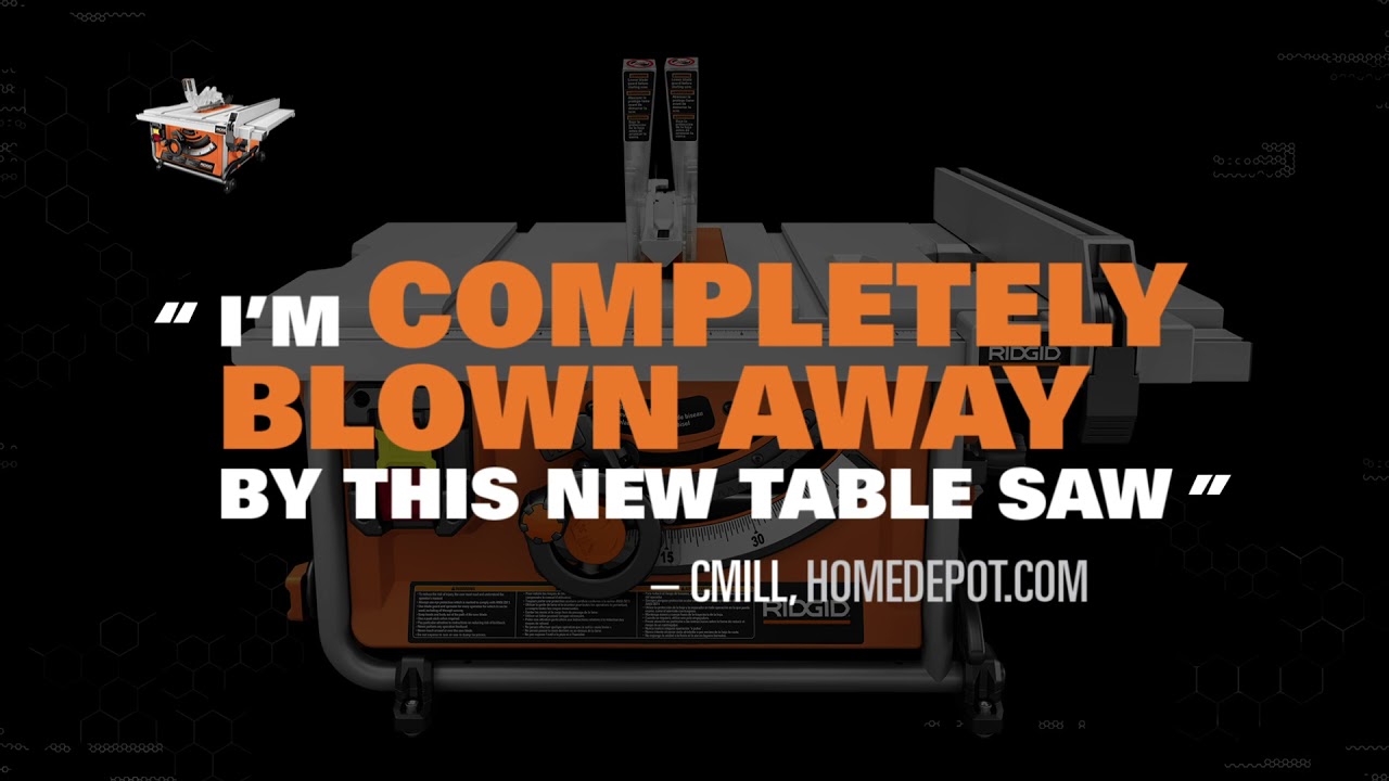 RIDGID 10" Compact Table Saw with Stand R45171