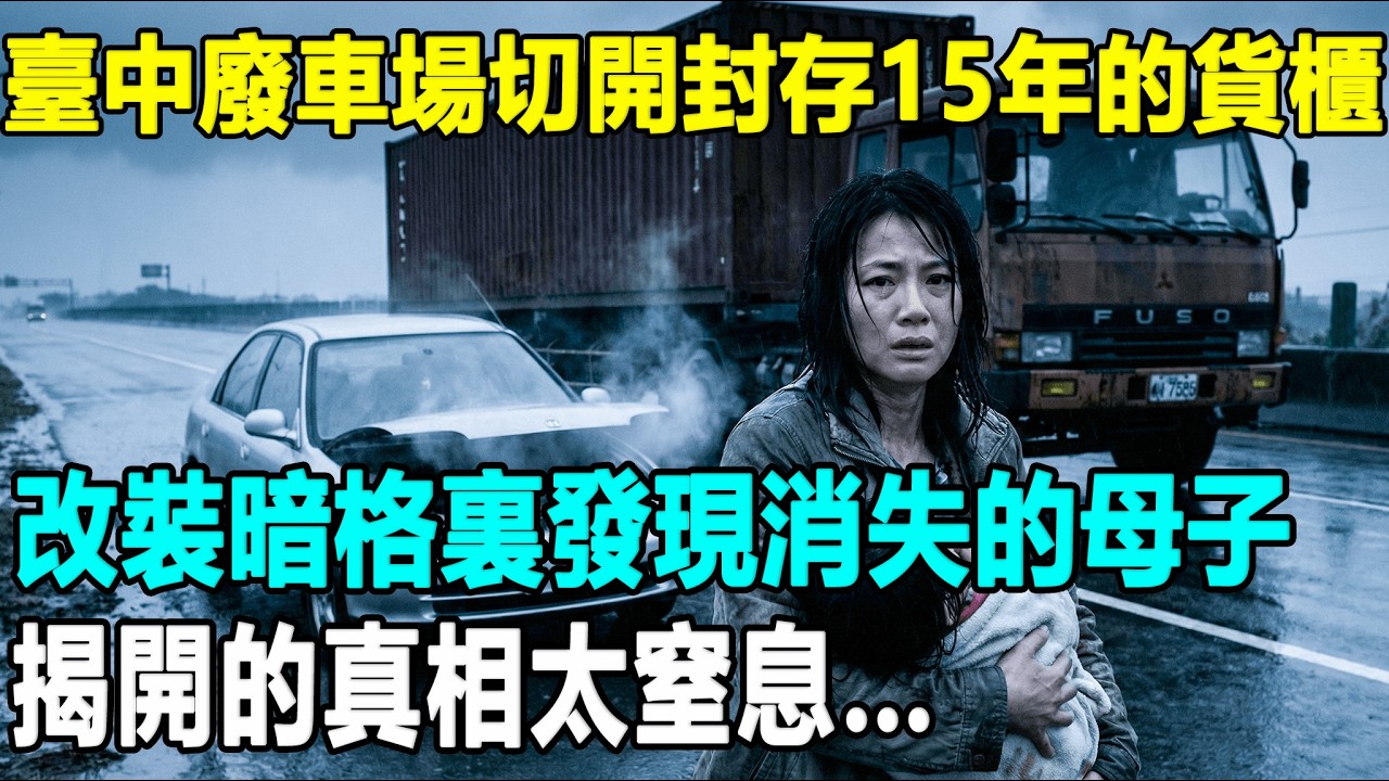 臺中廢車場切開封存15年的貨櫃，改裝暗格裏發現消失的母子，揭開的真相太窒息…