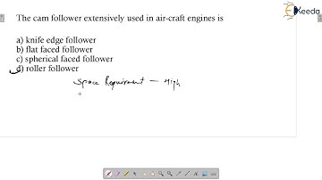 Practice Question: Classification of Follower | CAM | GATE Theory of Machines and Vibrations