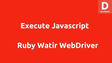 Execute JavaScript in Watir WebDriver