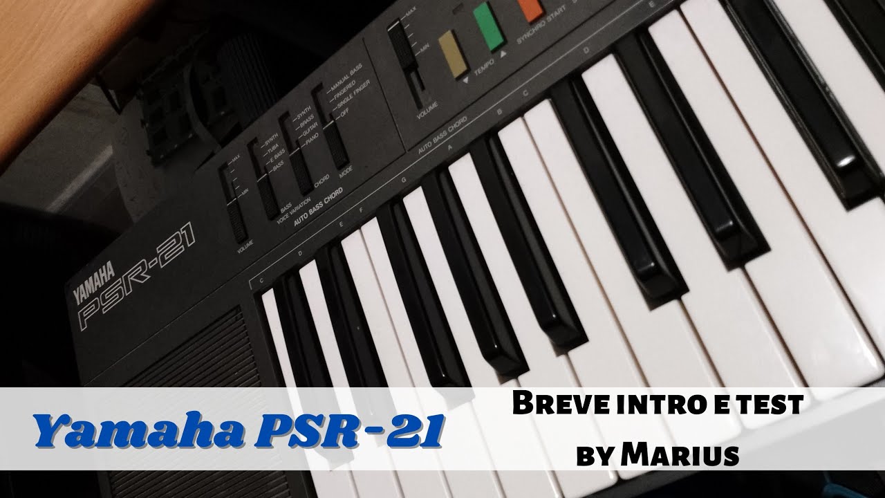 Yamaha PSR21 Vintage FM Synth Keyboard Introduzione e primo test