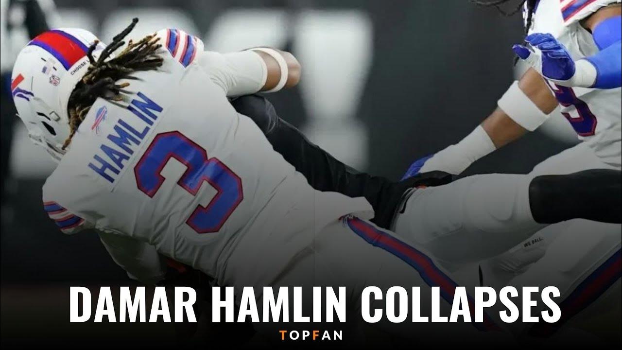 Bills Damar Hamlin Collapses after hit on Monday Night Football 