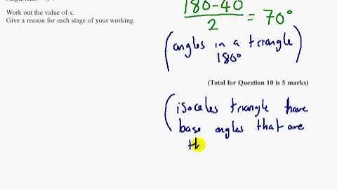 Edexcel GCSE Maths Modular Higher Unit 2 -  March 2012 - Q10