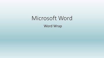 Understanding Word Wrap in Microsoft Word