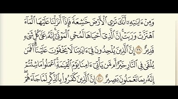سورة فصلت / القارئ ياسر الدوسري | الجزء الأخير