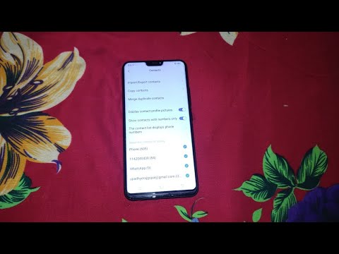 vivo v9 youth how to copy and import export contact number